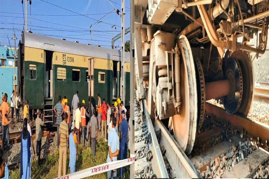 पैसेंजर-ट्रेन-के-पांच-डिब्बे-पटरी-से-उतरे,-यात्रियों-की-सांसें-अटकीं,-अफरातफरी-मची