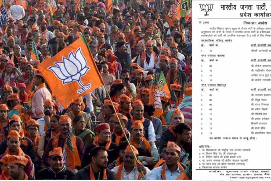 भाजपा-ने-14-बागी-नेताओं-को-किया-निष्कासित,-6-साल-के-लिए-पार्टी-से-दिखाया-बाहर-का-रास्ता