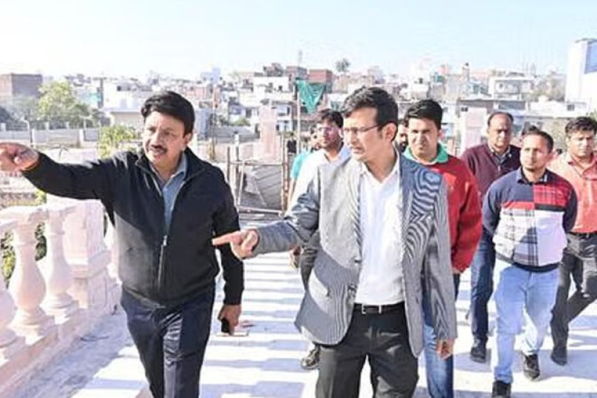सिंहस्थ-:-कलेक्टर-ने-महाकाल-मंदिर,-पेशवाई-मार्ग-के-साथ-देखा-रुद्र-सागर-सेतु-का-निर्माण-कार्य