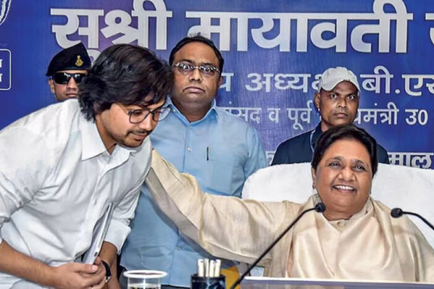 BSP प्रमुख मायावती ने भतीजे आकाश आनंद को पार्टी से बाहर निकला