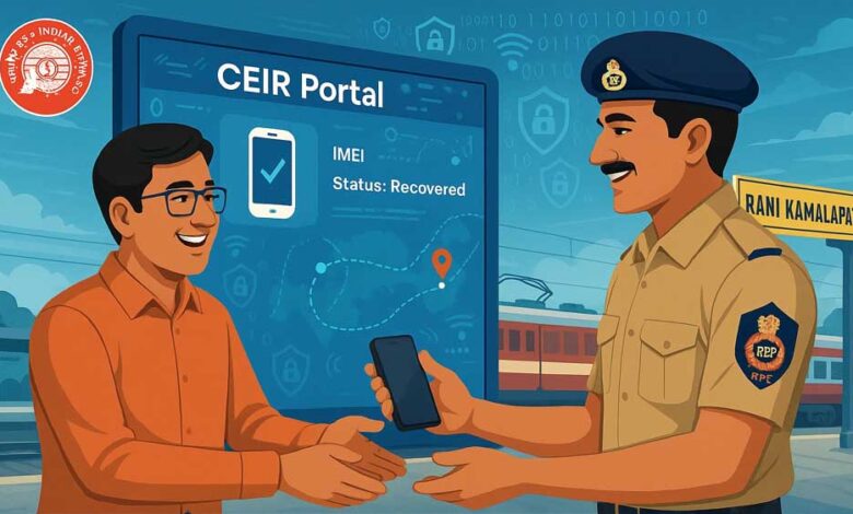 भोपाल-मंडल-में-ceir-पोर्टल-के-माध्यम-से-चोरी-गया-मोबाइल-फोन-बरामद,-रेलवे-सुरक्षा-बल-की-डिजिटल-सतर्कता-लाई-रंग