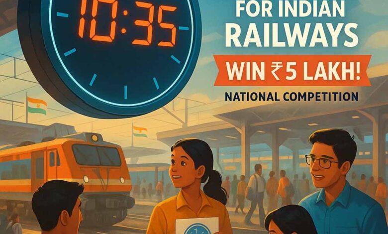 भारतीय-रेल-के-लिए-डिज़ाइन-करें-डिजिटल-घड़ी,-जीतें-5-लाख-रुपए-का-राष्ट्रीय-पुरस्कार