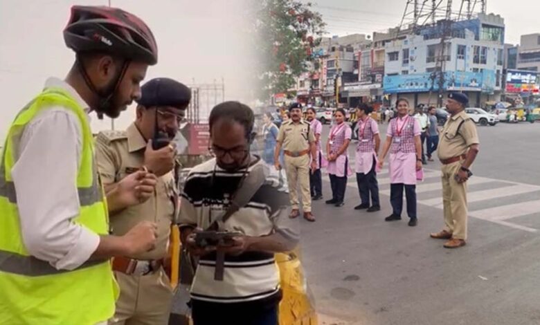 इंदौर-यातायात-पुलिस-ने-ड्रोन-की-मदद-से-एक-दिन-में-25-से-अधिक-चालान-काटे