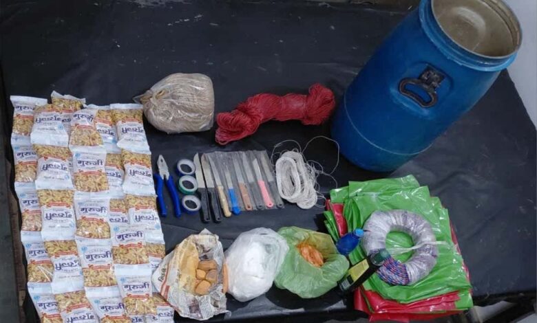 बालाघाट में सुरक्षाबलों नक्सलियों के मंसूबों पर फेरा पानी, विस्फोटक सामग्रियों का जखीरा बरामद