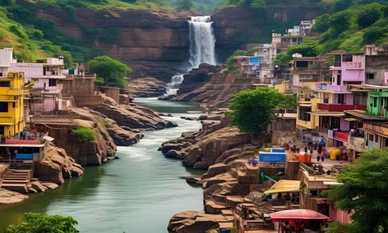 जबलपुर-:-भेड़ाघाट-में-निर्माणाधीन-1.3-किलोमीटर-लंबा-आईकॉनिक-ब्रिज-आधुनिक-इंजीनियरिंग-का-नायाब-नमूना-होगा