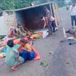 रायसेन-में-मजदूरों-से-भरी-पिकअप-पलटी,-28-घायल,-5-की-हालत-गंभीर