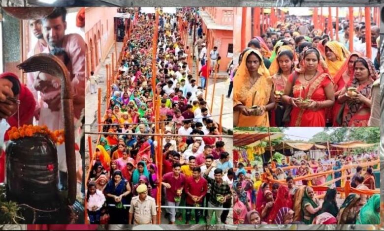 उज्जैन-में-सावन-के-पहले-सोमवार-पर-उमड़े-श्रद्धालु,-महाकाल-मंदिर-की-सुरक्षा-बढ़ी