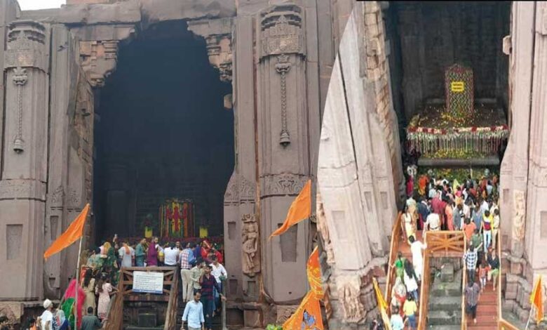 सावन-के-पहले-सोमवार-पर-भोजपुर-में-भक्तों-का-लगा-तांता,-शिवालयों-में-उमड़ी-भक्तों-की-भीड़