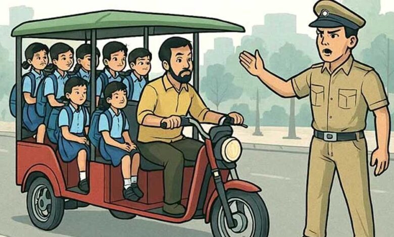 बच्चों-की-सुरक्षा-पर-सख्ती:-भोपाल-में-स्कूल-ई-रिक्शा-पर-लगेगा-प्रतिबंध