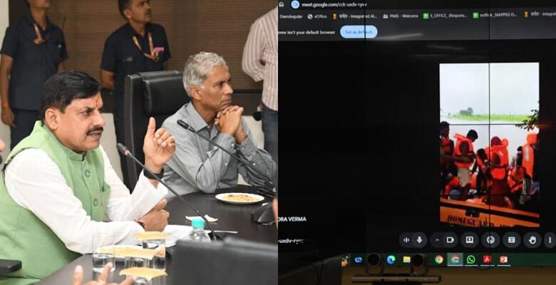 अतिवर्षा की स्थिति पर नजर रखें और जान-माल के बचाव को दें प्राथमिकता: मख्यमंत्री डॉ. यादव