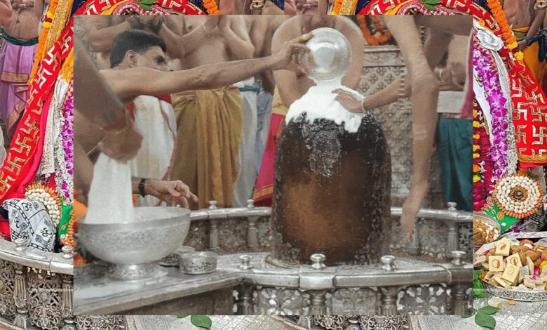 श्रावण के अंतिम सोमवार पर महाकाल की भस्म आरती का दिव्य दृश्य, उज्जैन में उमड़े श्रद्धालु