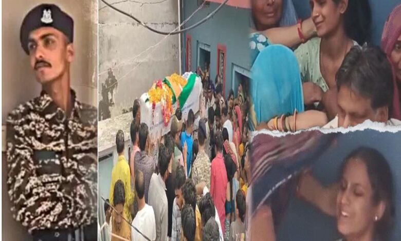 रक्षाबंधन-पर-तिरंगे-में-लिपटा-शहीद-भाई,-बहनों-ने-रोते-हुए-बांधी-राखी-और-दी-अंतिम-विदाई