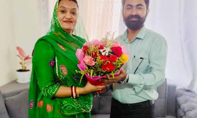 परिधि-चौहान-को-राष्ट्रीय-राजपूत-करणी-सेना-का-बनाया-जिला-अध्यक्ष