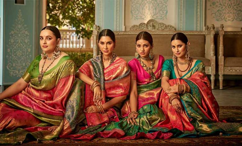 ‘साड़ीज़-ऑफ़-इंडिया’-प्रदर्शनी,-नई-दिल्ली-में-बाग-प्रिंट-बना-आकर्षण-का-केन्द्र