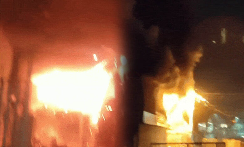 भोपाल टिंबर मार्केट में बारूद से धमाका, रेलवे ट्रैक के पास लगी 50 फीट तक लपटें, 4 घायल