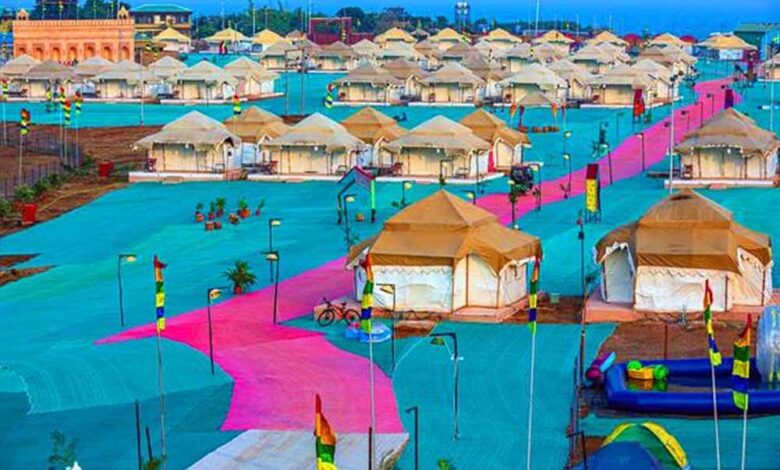 हनुवंतिया में नववर्ष का उल्लास, ‘एक्वा सेरेनेड’ थीम पर जल महोत्सव का हुआ भव्य शुभारंभ