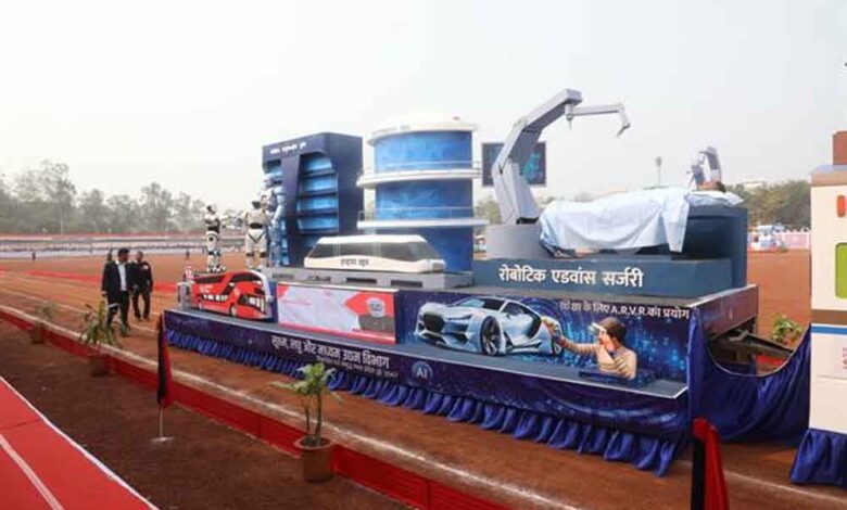 एमएसएमई की स्टार्टअप आइडिया टू स्केल थीम पर आधारित झांकी बनी आकर्षण का केंद्र