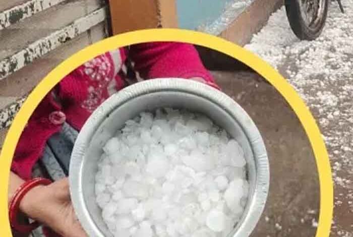 MP में ओले गिरे; 28 जिलों के लिए बारिश-आंधी का अलर्ट